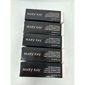 Lot 5 NEW Mary Kay Supreme Hydrating Lipsticks Poetic Festive Pink Fuchsia Red